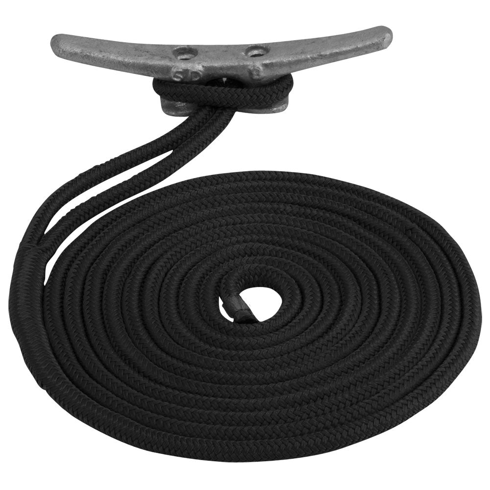 SeaDog Double Braided Nylon Dock Line  12 x 30  Black 302112030BK1 Main image