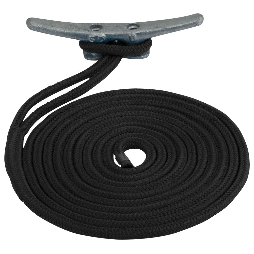 SeaDog Double Braided Nylon Dock Line  58 x 20  Black 302116020BK1 Main image