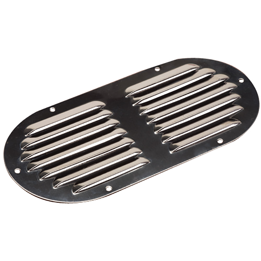 SeaDog Stainless Steel Louvered Vent  Oval  918 x 458 3314051 Main image