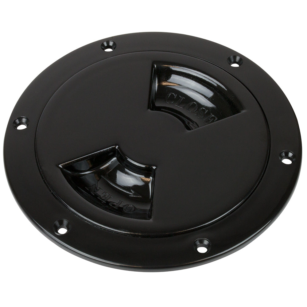 SeaDog Smooth Quarter Turn Deck Plate  Black  4 3361451 Main image