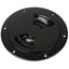 SeaDog QuarterTurn Smooth Deck Plate wInternal Collar  Black  4 3363451
