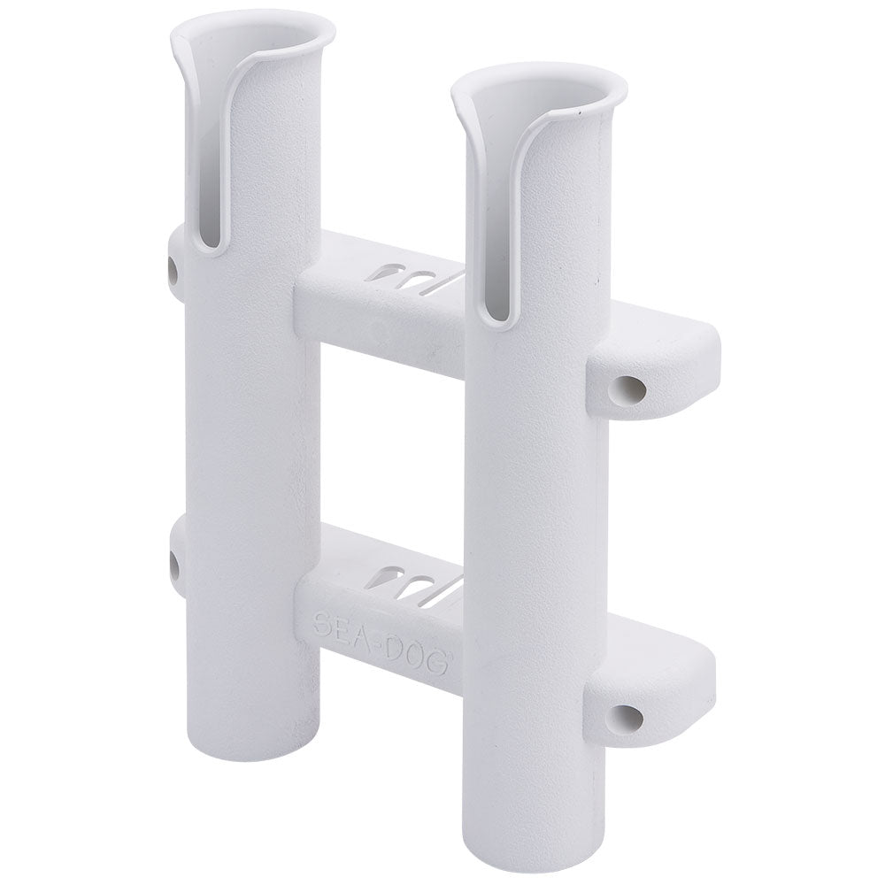 SeaDog Two Pole Side Mount Rod Storage Rack  White 3250281 Main image