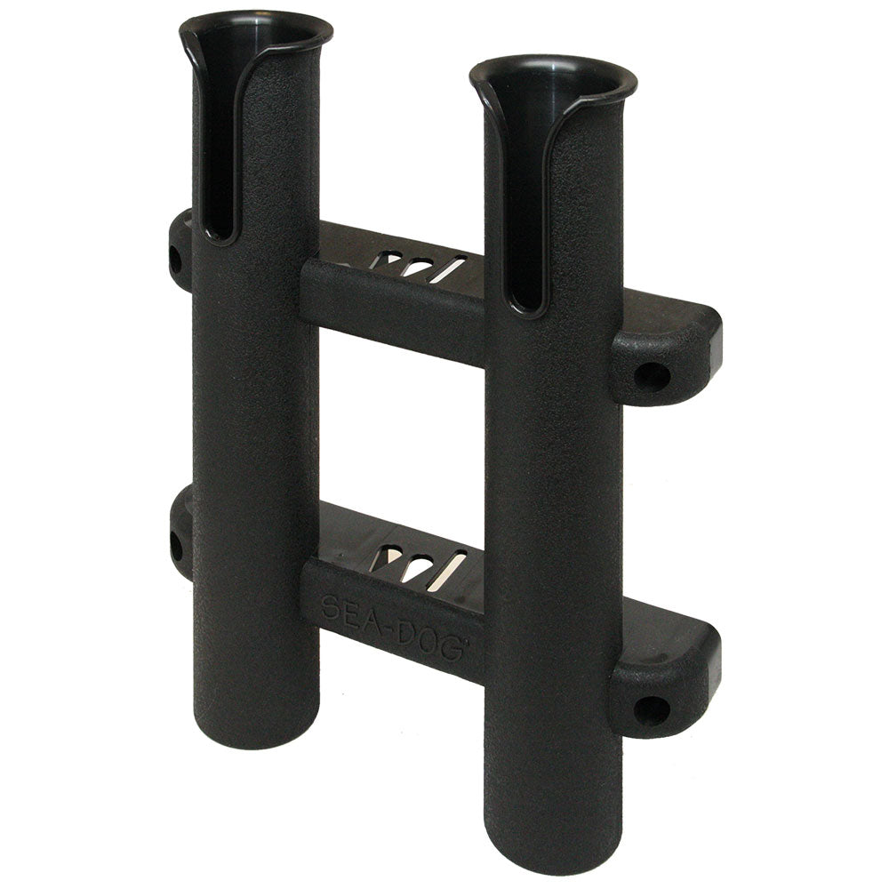 SeaDog Two Pole Side Mount Rod Storage Rack  Black 3250291 Main image