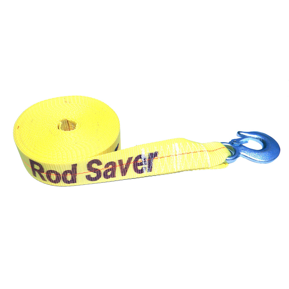 Rod Saver HeavyDuty Winch Strap Replacement  Yellow  2 x 25 WSY25 Main image