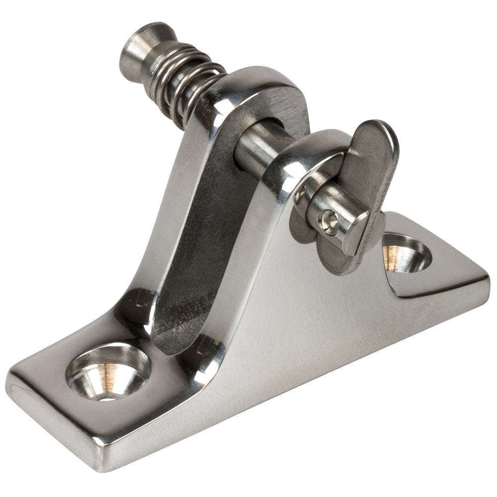 SeaDog Stainless Steel Angle Base Deck Hinge  Removable Pin 2702351
