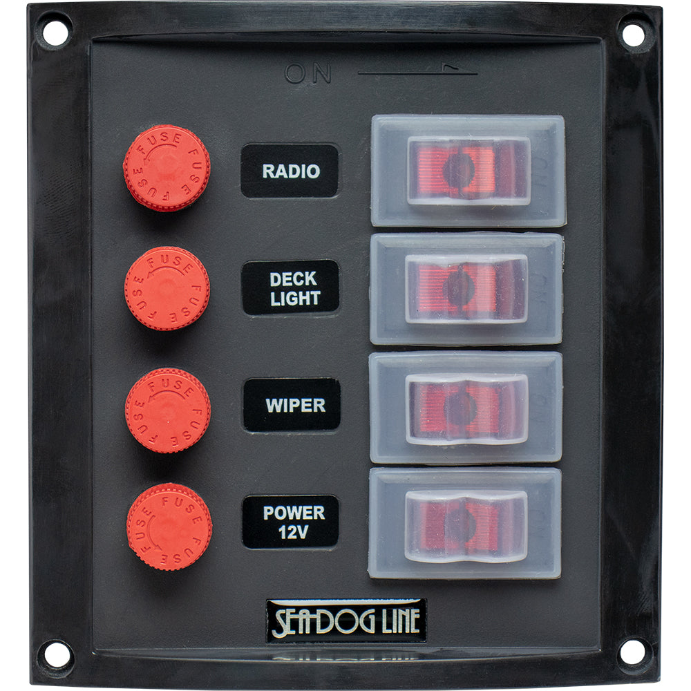 SeaDog Splash Guard Switch Panel Vertical  4 Switch 4240161 Main image