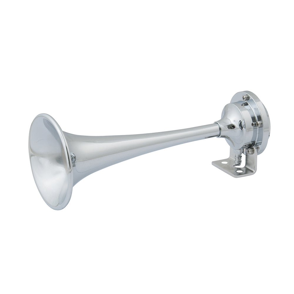 Marinco 12V Chrome Plated Single Trumpet Mini Air Horn 10107 Main image