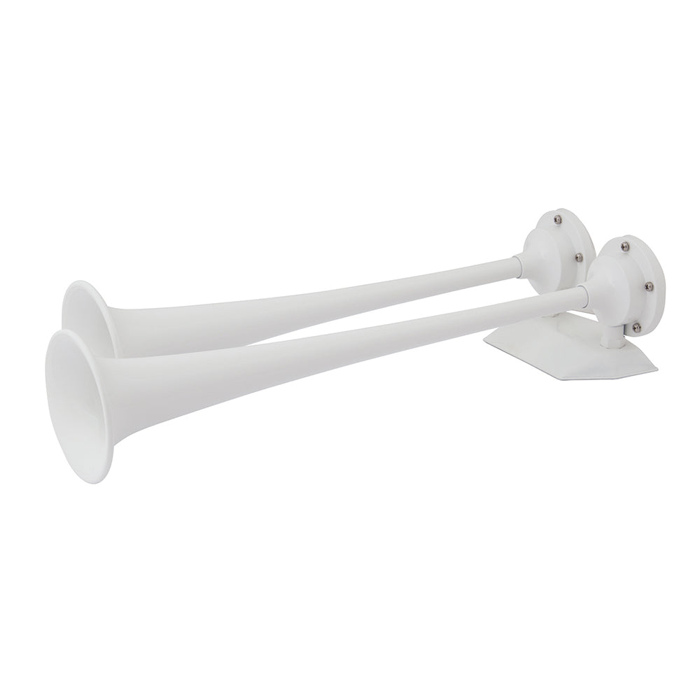 Marinco 12V White Epoxy Coated Dual Trumpet Air Horn 10122 Main image