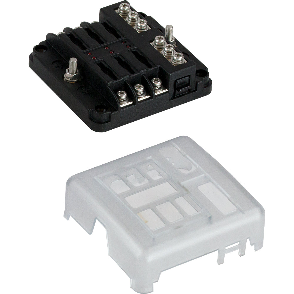 SeaDog Blade Style LED Indicator Fuse Block wNegative Bus Bar  6 Circuit 4451851 Main image
