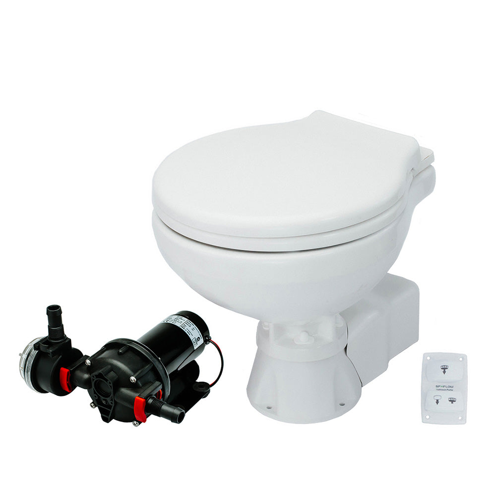Johnson Pump AquaT Toilet Silent Electric Compact  12V wPump 804723101 Main image