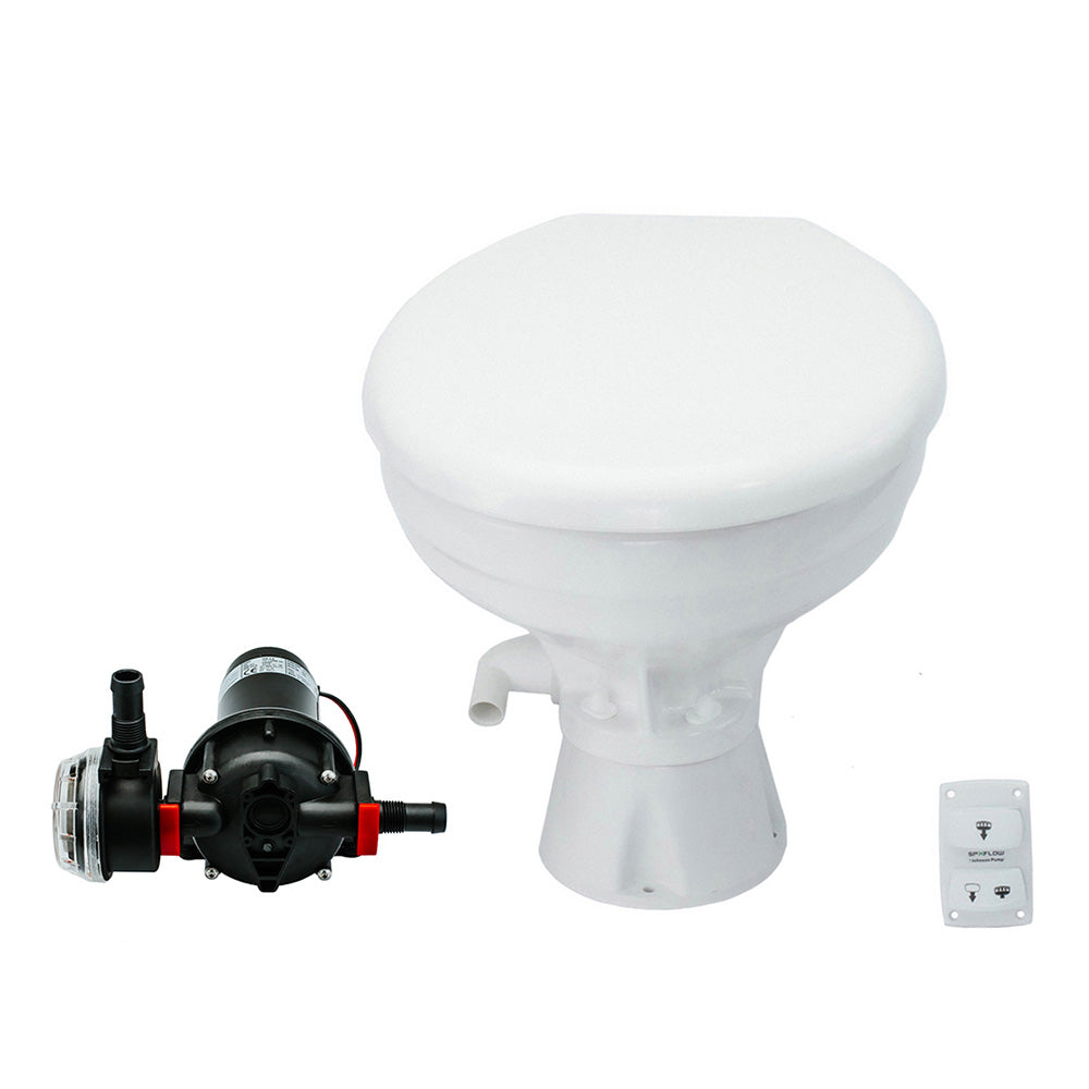 Johnson Pump AquaT Toilet Silent Electric Comfort  12V wPump 804723201 Main image