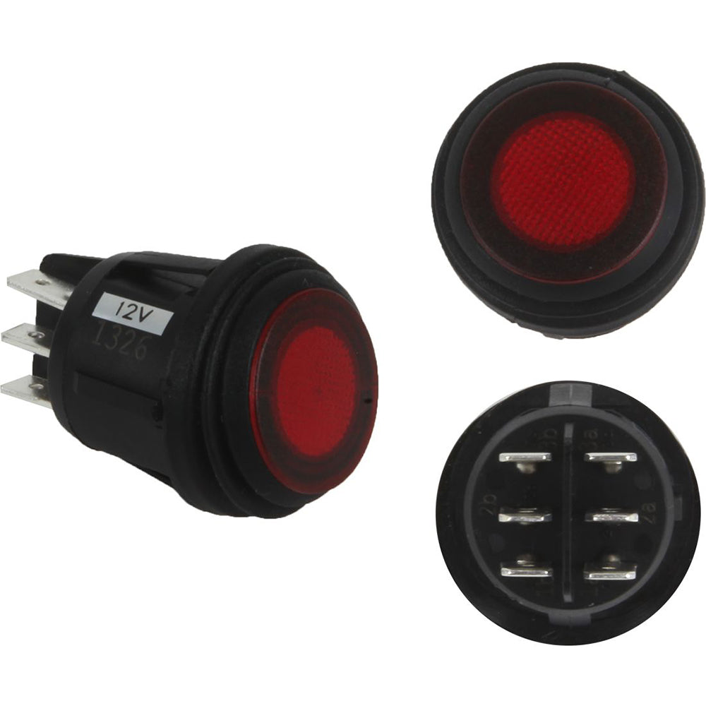 RIGID Industries 3 Position Rocker Switch  Red 40181 Main image