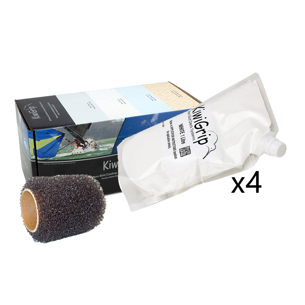 KiwiGrip 4  1 Liter Pouches  White w4 Roller KG4WPR Main image