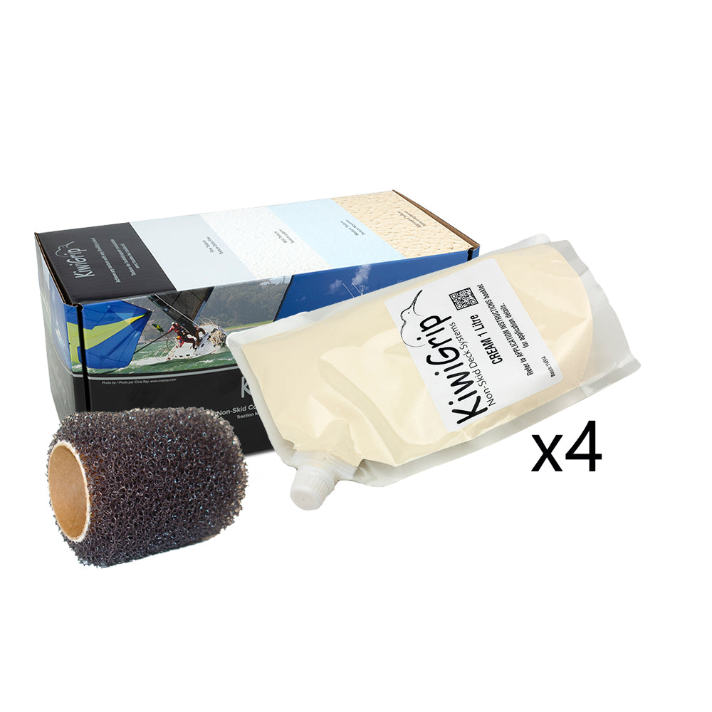 KiwiGrip 4  1 Liter Pouches  Cream w4 Roller KG4CPR Main image