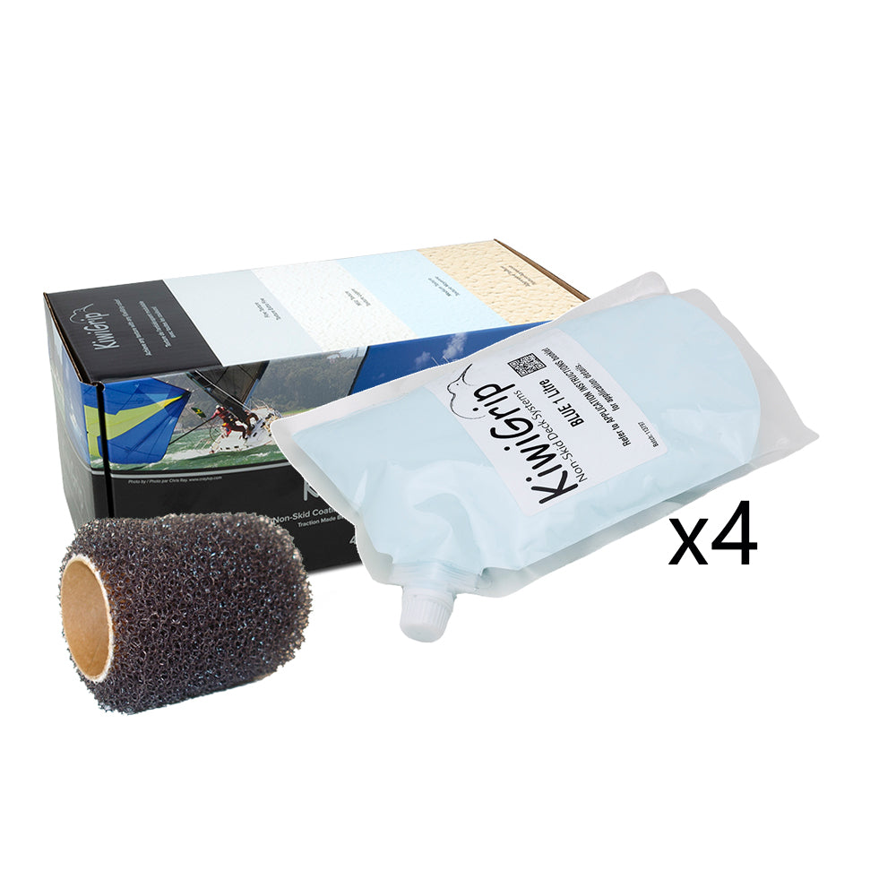 KiwiGrip 4  1 Liter Pouches  Blue w4 Roller KG4BLPR Main image