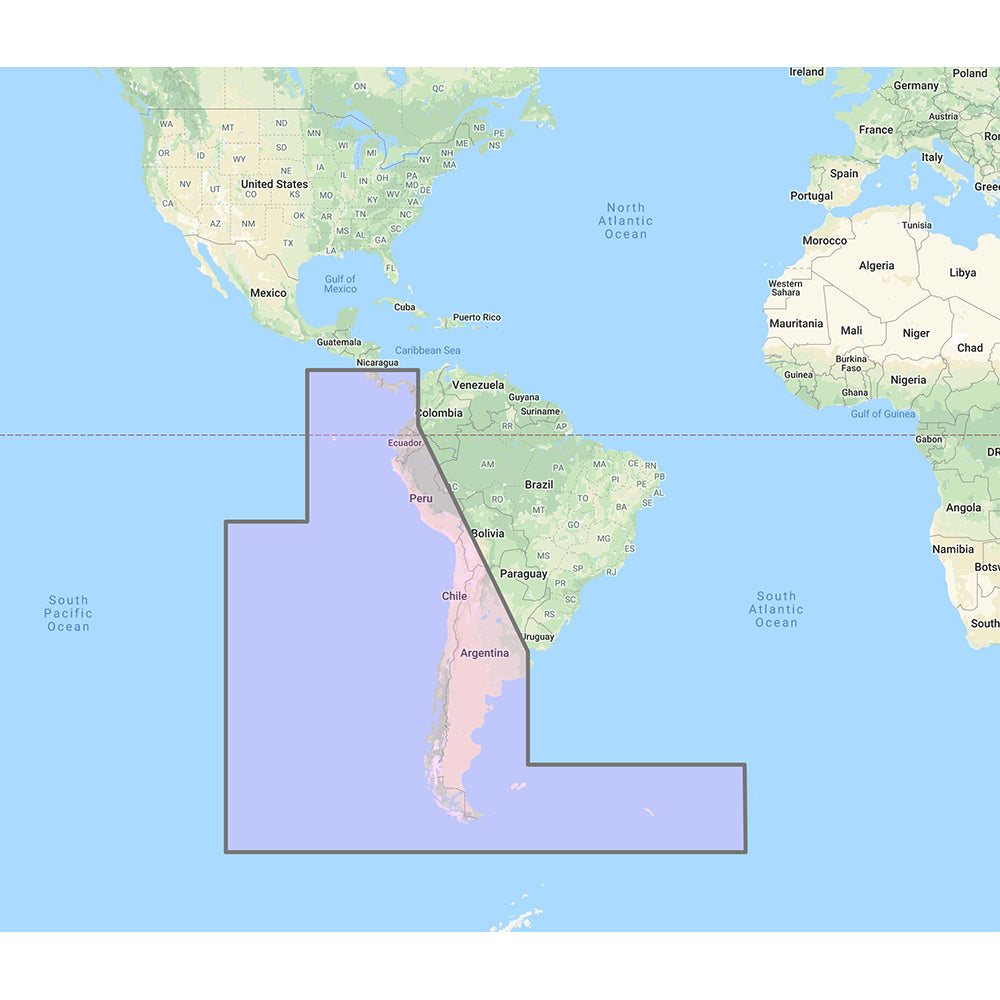 Furuno South America West Coast  Costa Rica to Chile to Falklands Vector Charts  Unlock Code MM3VSA500 Main image