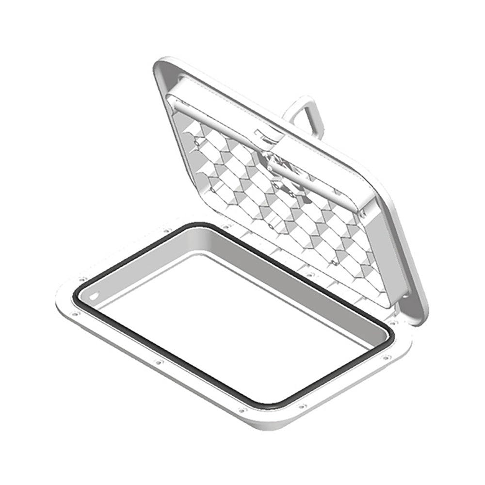 Sea-Dog Triple Lock Rectangular Marine Hatch - 10" x 14" - White [336520-3] Secondary image