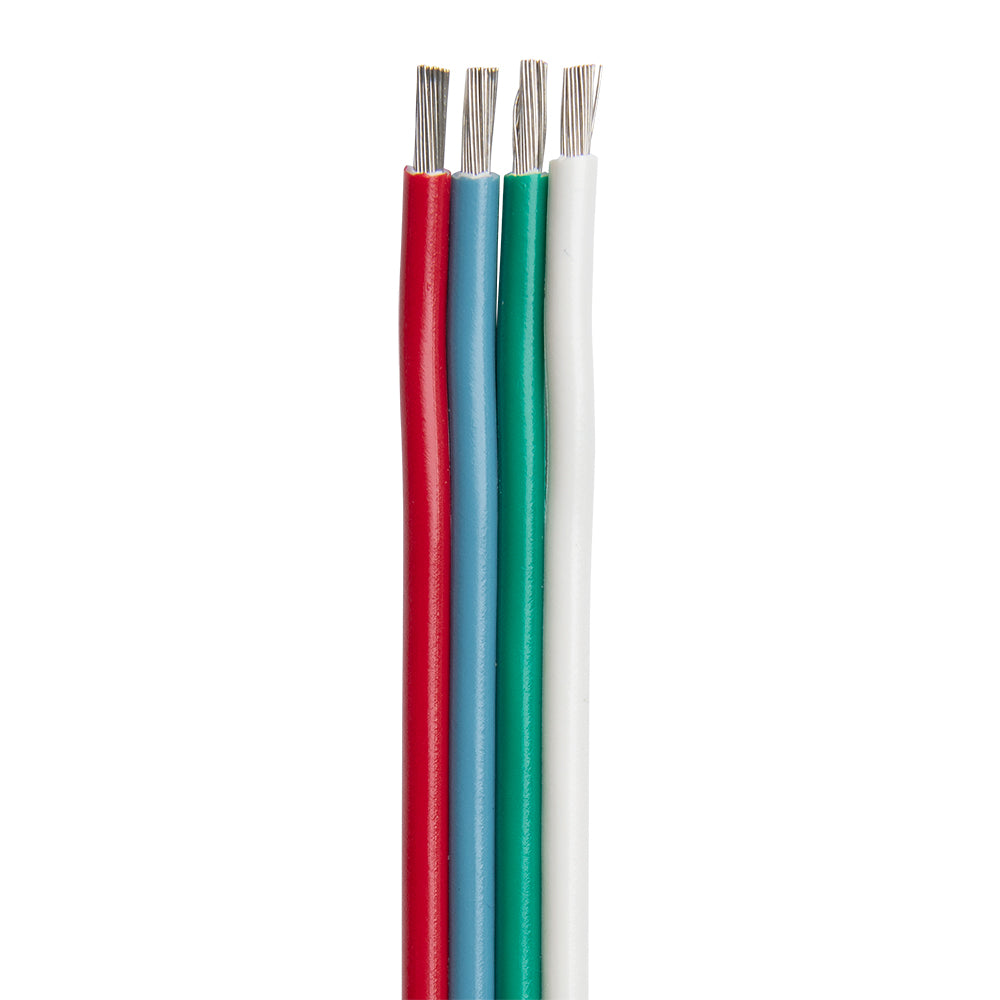 Ancor Flat Ribbon Bonded RGB Cable 164 AWG  Red Light Blue Green  White  100 160110 Main image