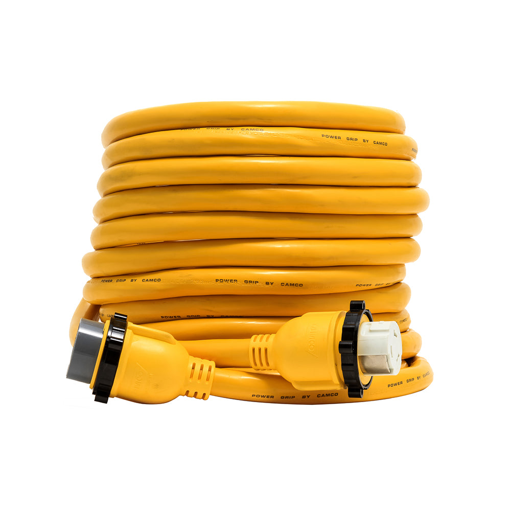 Camco 50 Amp Power Grip Marine Extension Cord  50 MLockingFLocking Adapter 55623 Main image