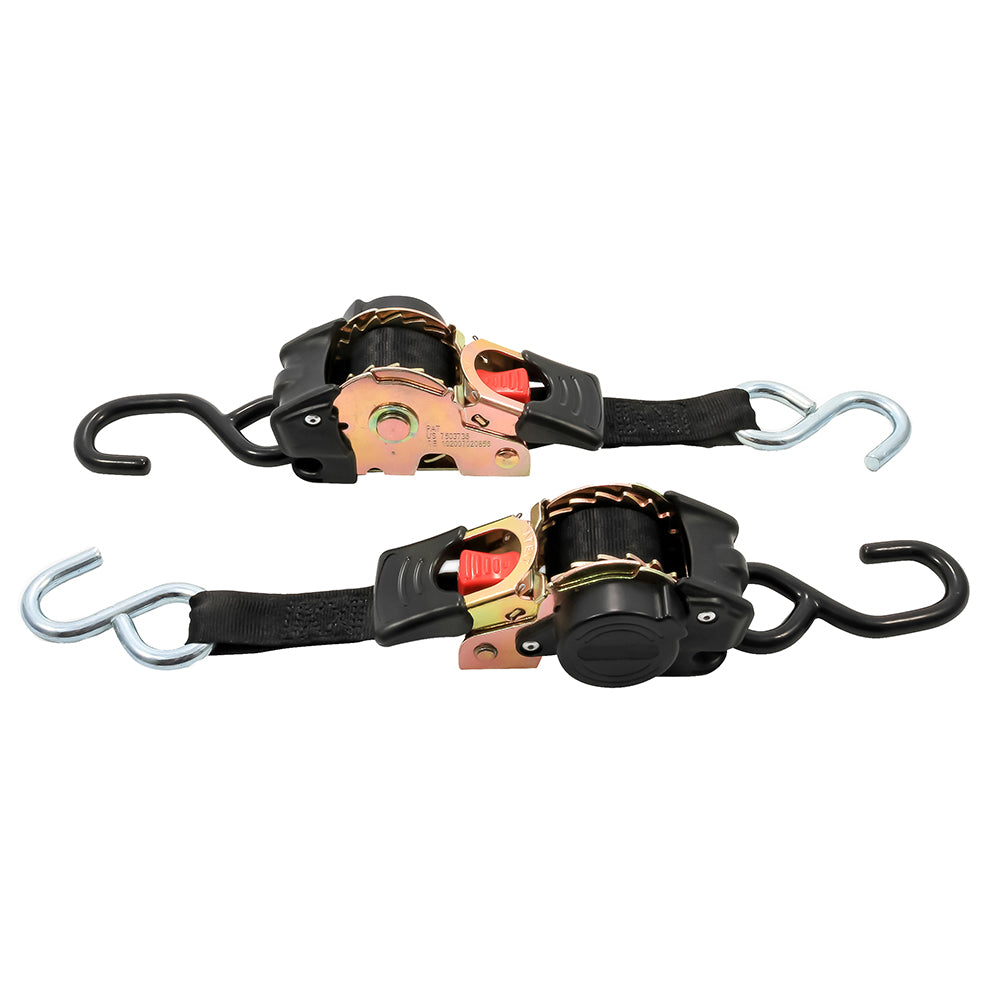 Camco Retractable Tie-Down Straps - 1" Width 6 Dual Hooks [50033] Secondary image