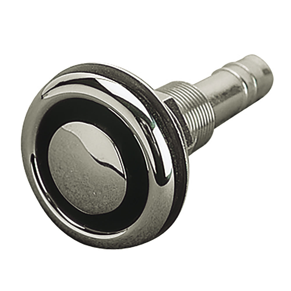 SeaDog Stainless Steel Flush Mount Gas Tank Vent 58 Hose  Straight 3532101 Main image