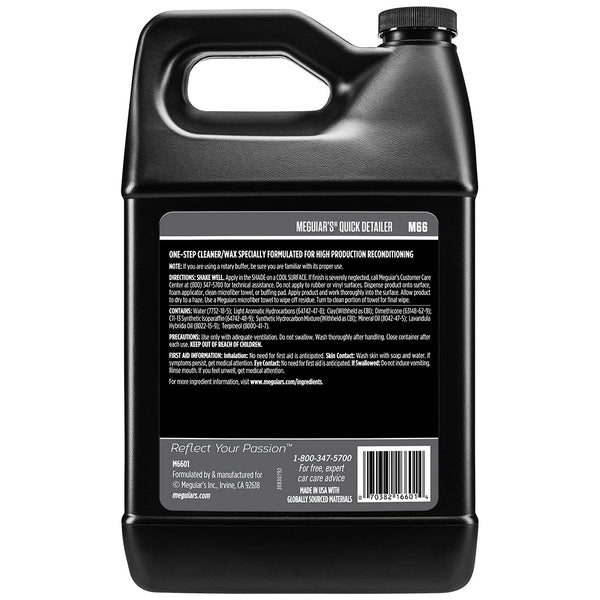 Meguiars Mirror Glaze Quick Detailer  1 Gallon M6601
