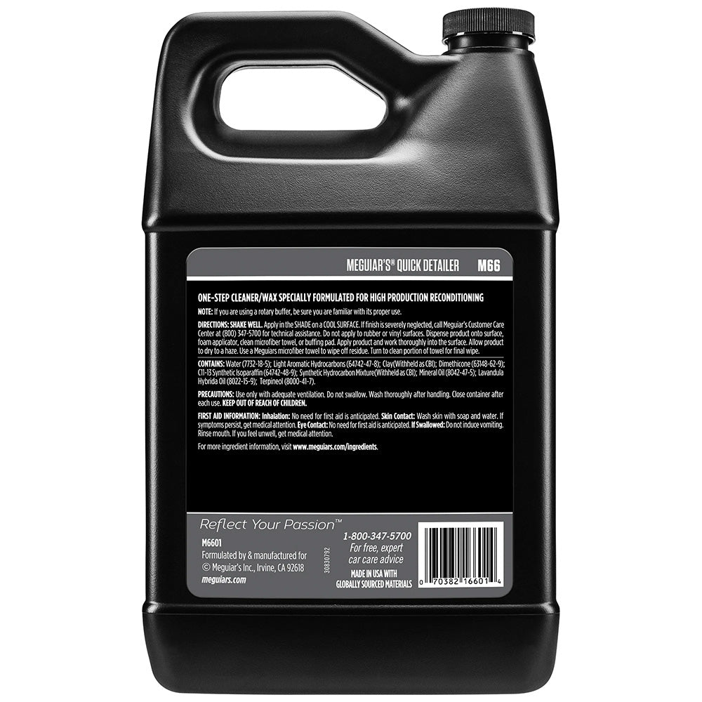Meguiars Mirror Glaze Quick Detailer - 1 Gallon *Case of 4* [M6601CASE] Secondary image