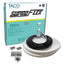 TACO SuproFlex Rub Rail Kit  White wFlex Chrome Insert  2H x 3132W x 80L V119990WCM802