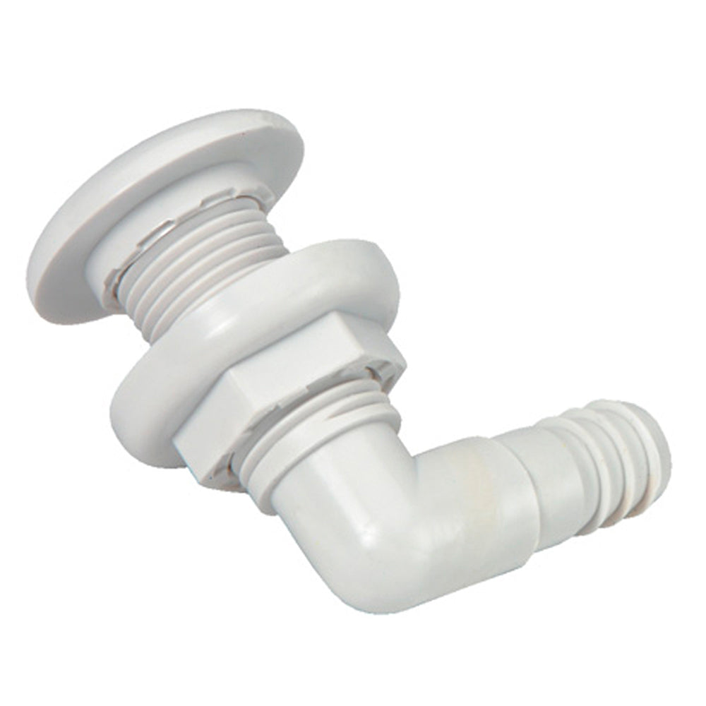 Johnson Pump ThruHull Connector  34  90  White 7503500 Main image