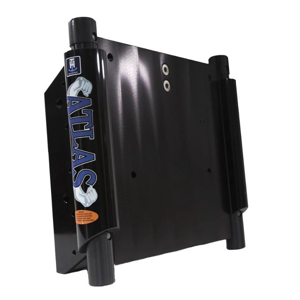 TH Marine ATLAS 6 Set Back Hydraulic Jack Plate  Gloss Black Anodized AHJ6VBDP Main image