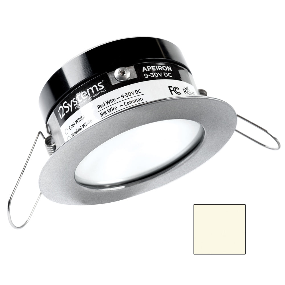i2Systems Apeiron PRO A503  3W Spring Mount Light  Round  Neutral White  Brushed Nickel Finish A50341BBD Main image
