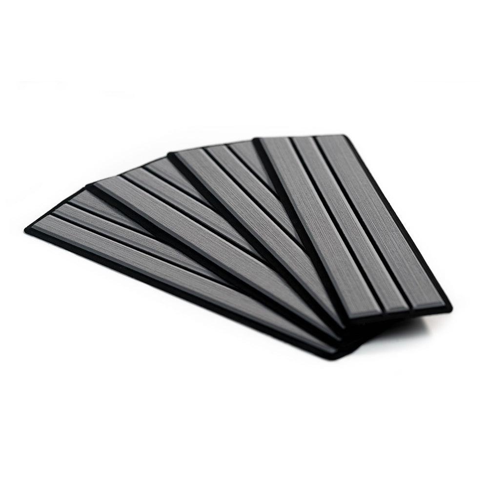 SeaDek Faux Teak 4Piece Step Kit  Storm GreyBlack  2390280066 Main image