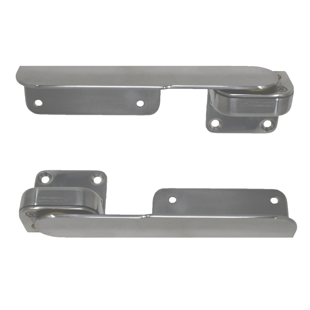 TACO Command Ratchet Hinges  938  Polished 316 Stainless Steel  Pair H250016 Main image