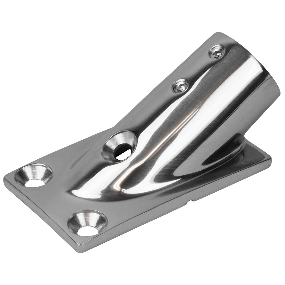 SeaDog Rail Base Fitting Rectangular Base 30 316 Stainless Steel 178 x 3316  1 OD 2813001 Main image