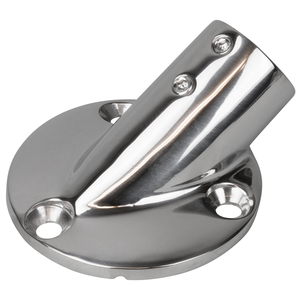 SeaDog Rail Base Fitting 234 Round Base 30 316 Stainless Steel  1 OD 2803011 Main image