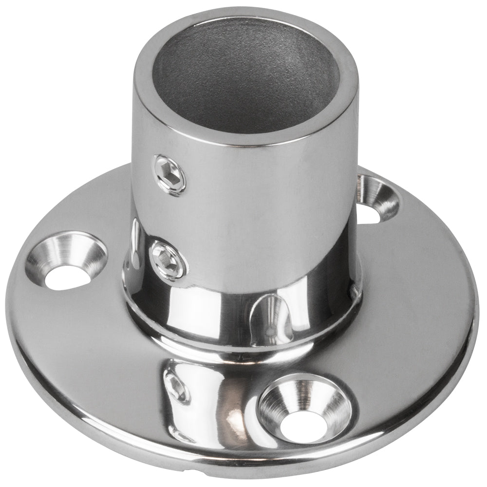 SeaDog Rail Base Fitting 234 Round Base 90 316 Stainless Steel  1 OD 2809011 Main image