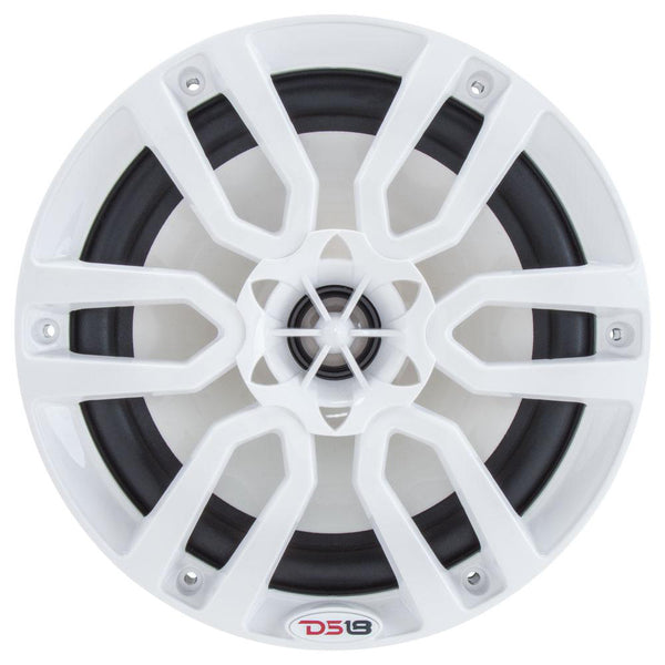 DS18 HYDRO 65 2Way Marine Speakers wRGB LED Lights 300W  White NXL6