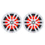 DS18 HYDRO 65 2Way Marine Speakers wRGB LED Lights 300W  White NXL6