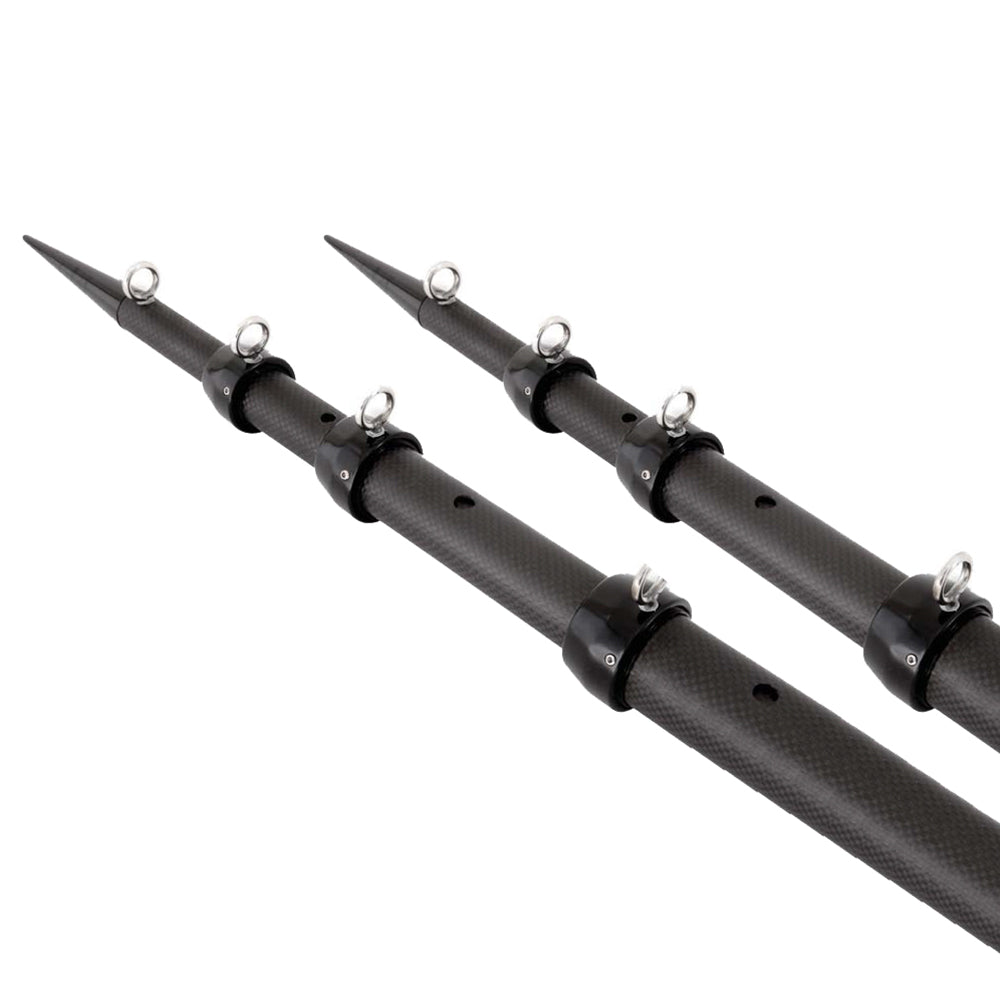 Tigress XD 3K Carbon Fiber Telescoping Outrigger Poles  21  Matte Black Black  Pair 886793 Main image