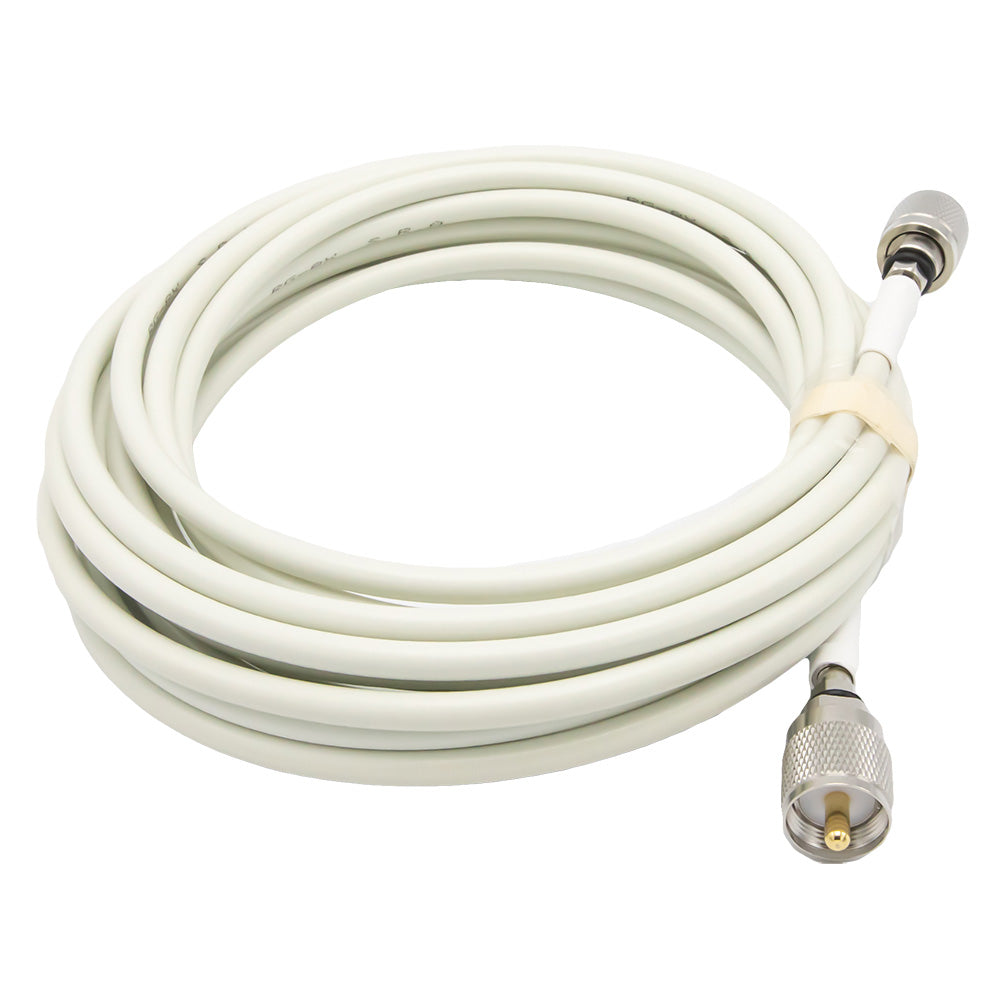 Shakespeare 20 Cable Kit fPhase III VHFAIS Antennas  2 Screw On PL259S  RG8X Cable wFME Mini Ends Included PIII20ER Main image