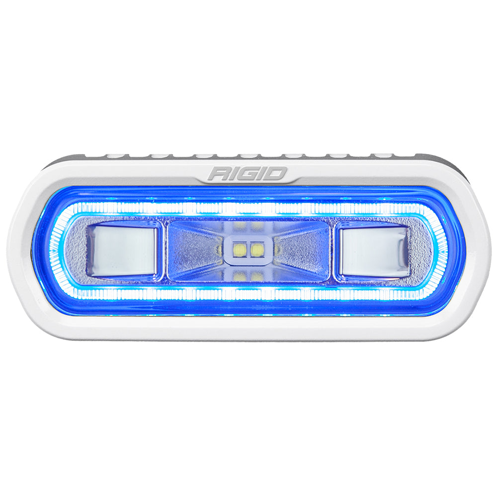 RIGID Industries SRL Series Marine Spreader Light  White Surface Mount  White Light wBlue Halo 51101 Main image