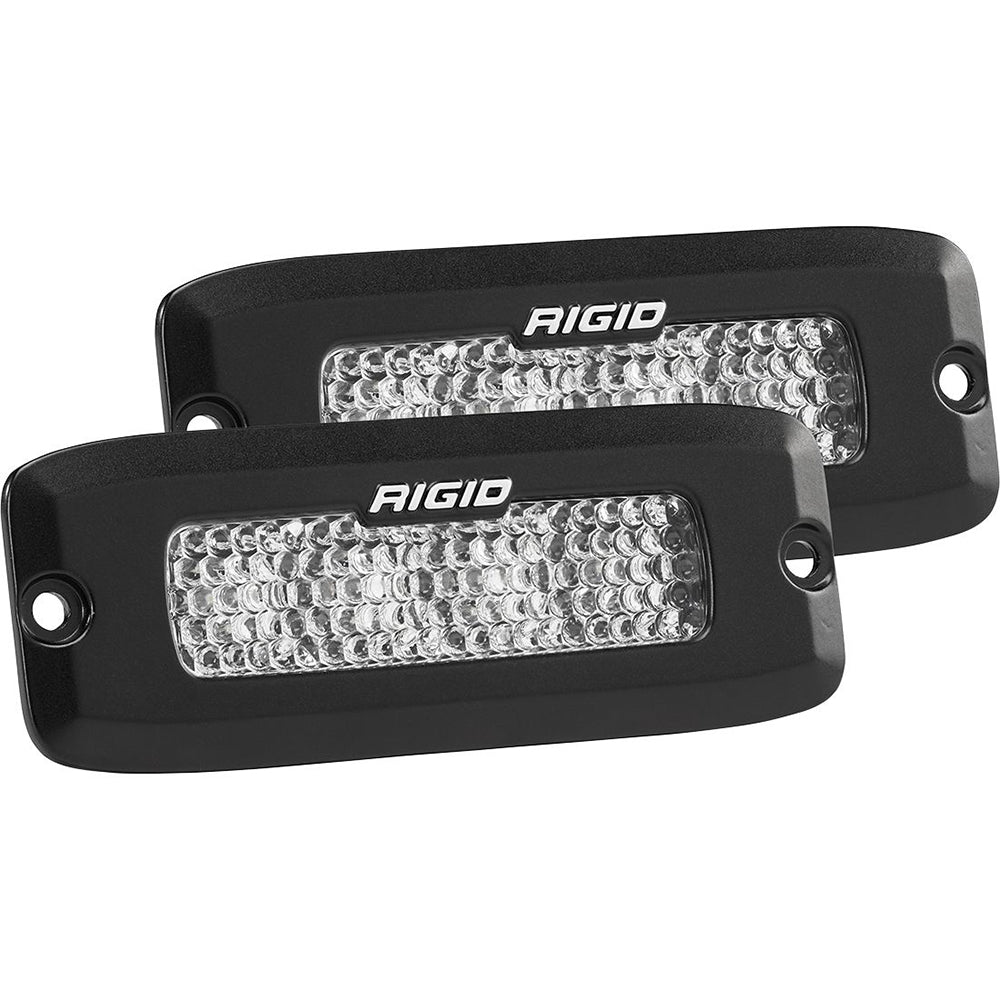 RIGID Industries SRQ Series PRO Spot Diffused LED  Flush Mount  Pair  Black 925513BLK Main image