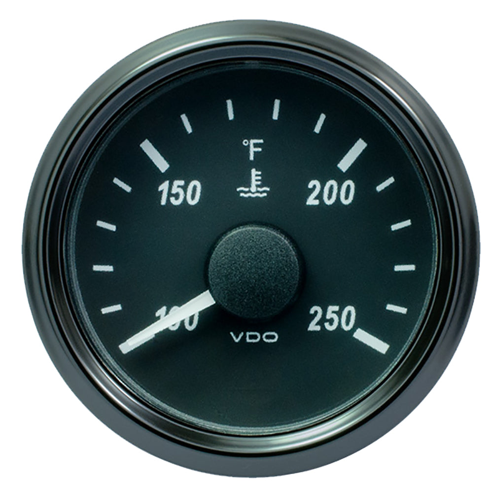 VDO SingleViu 52mm 2116 Water Temp Gauge  250 F  29122 OHM A2C3833350030 Main image