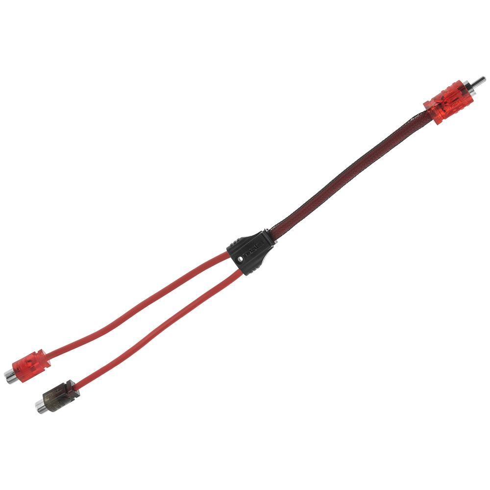 DS18 Advance Ultra Flex RCA Y Connector Cable  2 Female to 1 Male R1M2F Main image