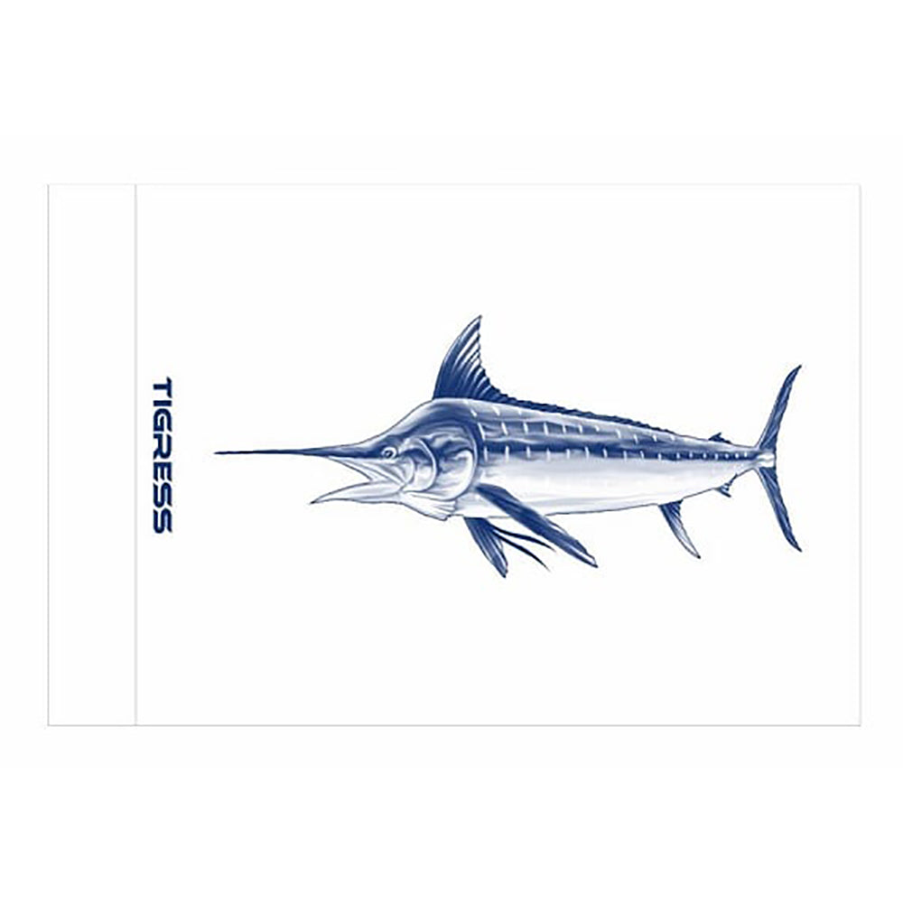 Tigress White Marlin Release Flag  12 x 18 88421 Main image