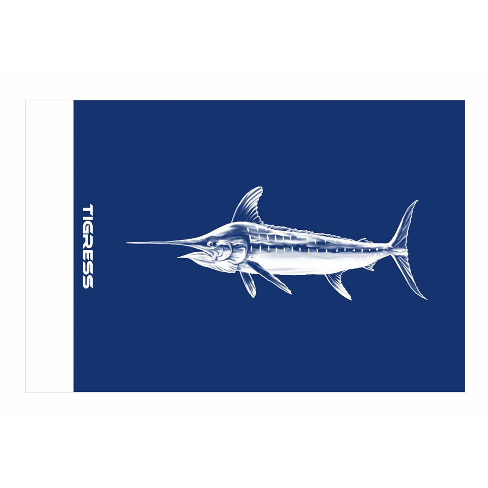 Tigress Blue Marlin Release Flag  12 x 18 88422 Main image