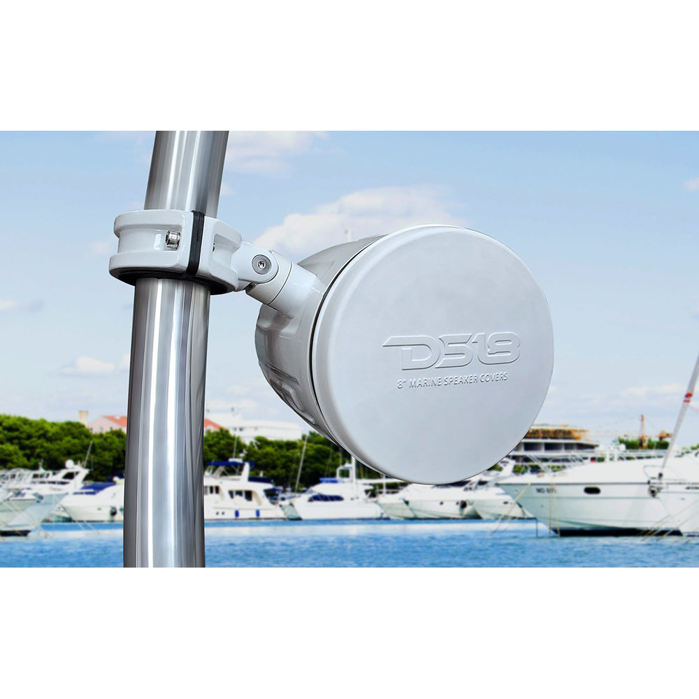 DS18 Silicone Marine Speaker Cover f/8" Speakers - White [CS-8W] Secondary image