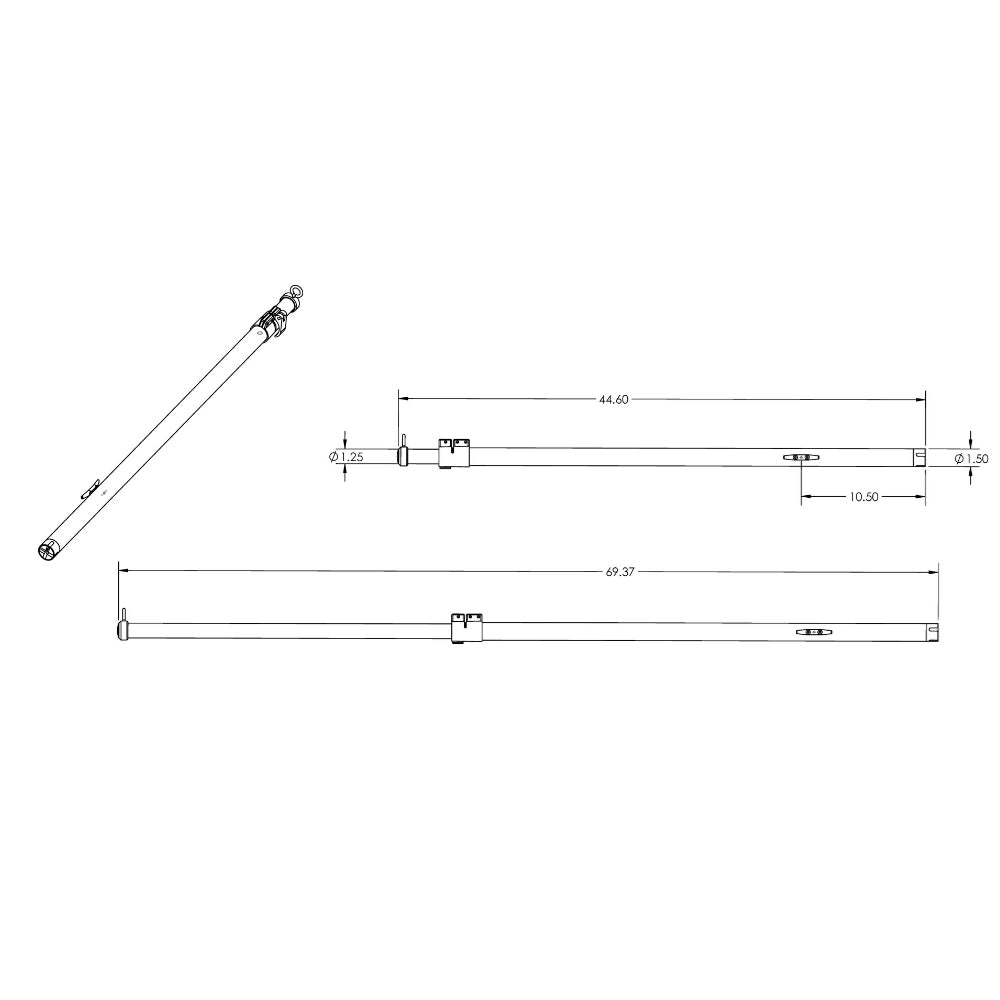 TACO Tele-Sun Aluminum Shade Poles w/Carry Bag [T10-7001VEL] Secondary image