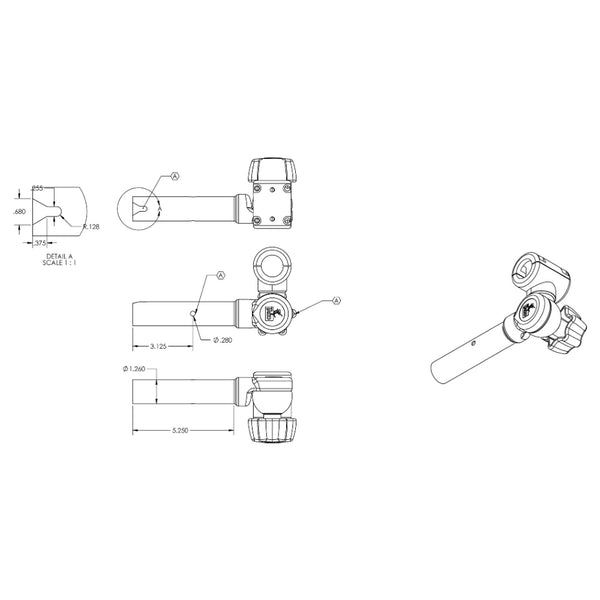 TACO ShadeFin Adjustable ClampOn Pipe Mount T1030007