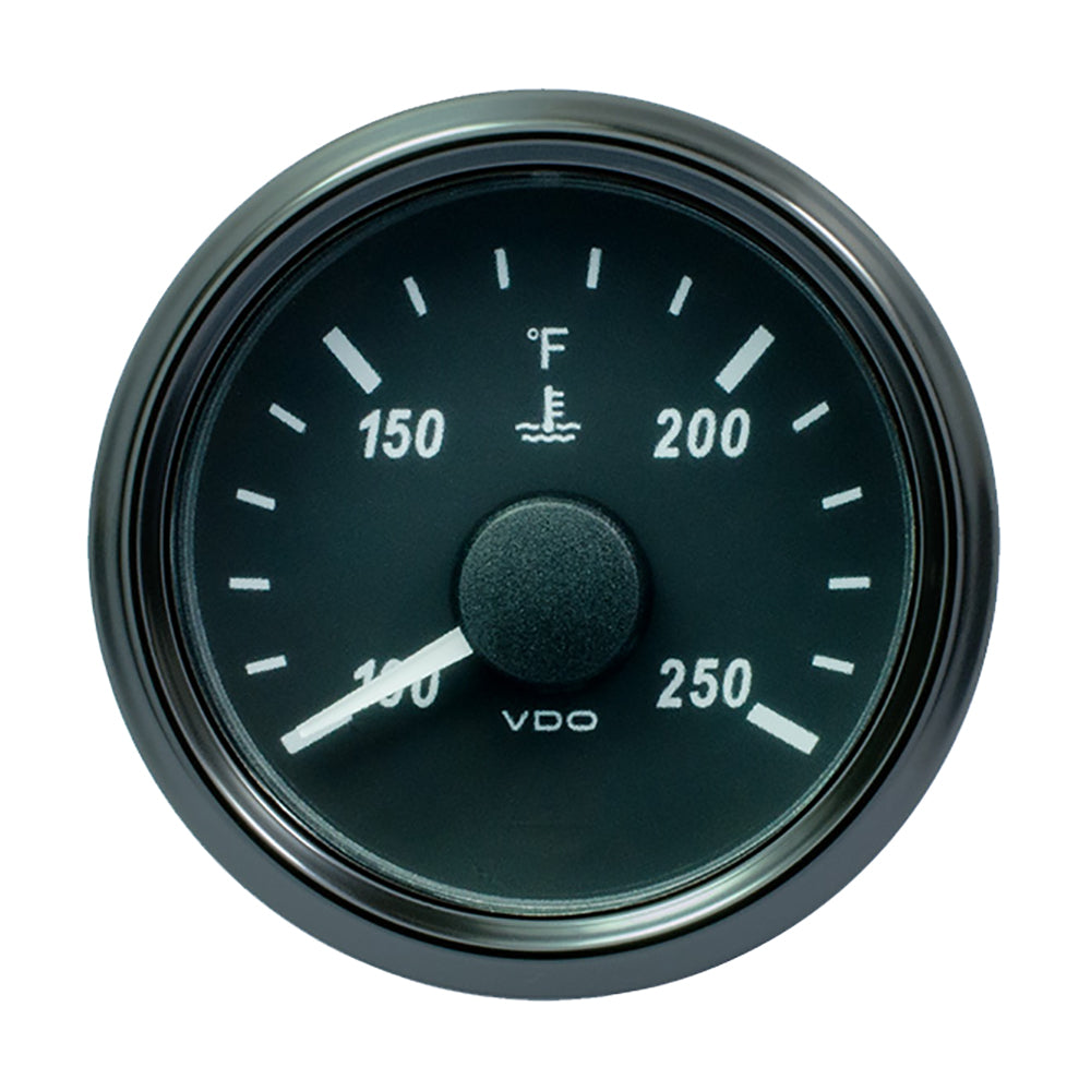 VDO SingleViu 52mm 2116 Water Temperature Gauge  250F  45030 Ohm A2C3833340030 Main image